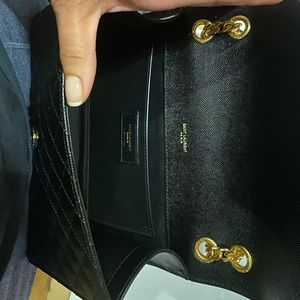 Saint Laurent Medium Envelope Monogram Matelassé